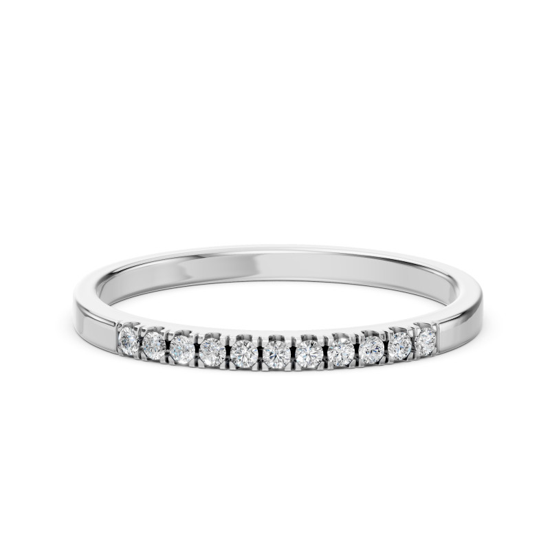 Pierścionek Wieczność z diamentami 101-10109-W-0.11 - Jubiler Sezam
