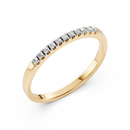 Pierścionek Wieczność z diamentami 101-10109-Y-0.11 - Jubiler Sezam