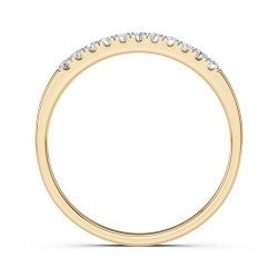 Pierścionek Wieczność z diamentami 101-10109-Y-0.11 - Jubiler Sezam