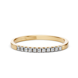 Pierścionek Wieczność z diamentami 101-10109-Y-0.11 - Jubiler Sezam