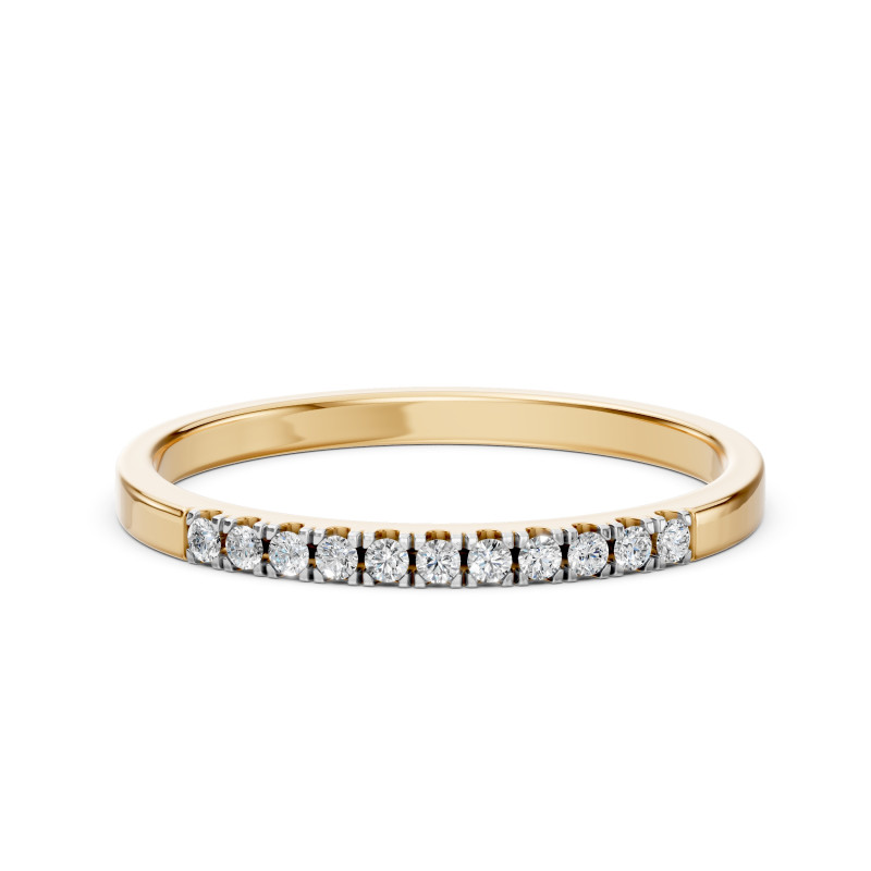 Pierścionek Wieczność z diamentami 101-10109-Y-0.11 - Jubiler Sezam