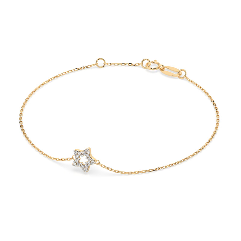 Bransoletka Minimalizm z Diamentami KB 105-10014-Y-0.08