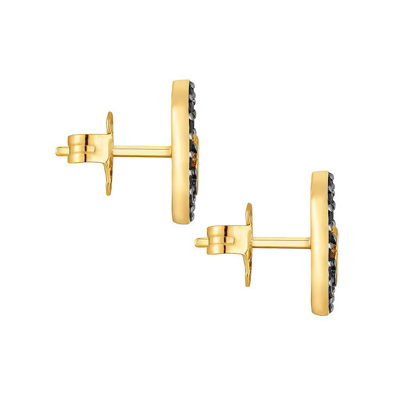 Kolczyki ze srebra powlekanego złotem 18-karatowym ze spinelami TOUS Camille