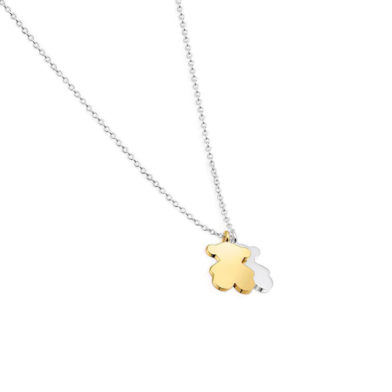 Krótki dwukolorowy naszyjnik z motywami TOUS Sweet Dolls