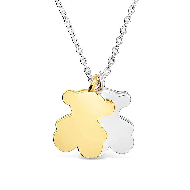 Krótki dwukolorowy naszyjnik z motywami TOUS Sweet Dolls