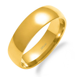 Obrączka ślubna ze złota 585, półokrągła 6 mm