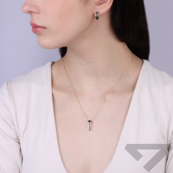 Kolczyki złote z czarnymi diamentami 0,15 ct