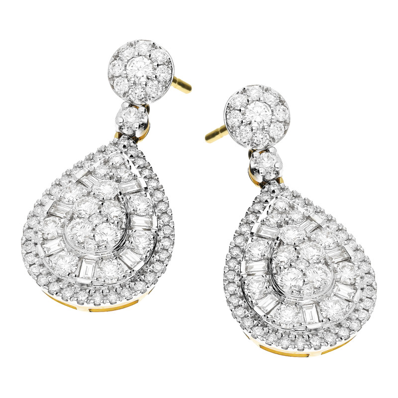 Kolczyki wiszące z kolekcji Wiktorii z diamentami 2,08 ct