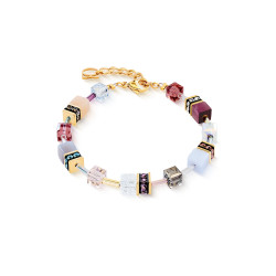 Bransoletka stalowa Coeur de Lion z kryształami GeoCUBE Altrosa-Paste 4905301924