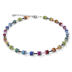 Naszyjnik stalowy Coeur de Lion z kryształkami GeoCUBE Multicolour 4409101500