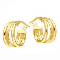 Kolczyki złote koła 12 mm, próba 585