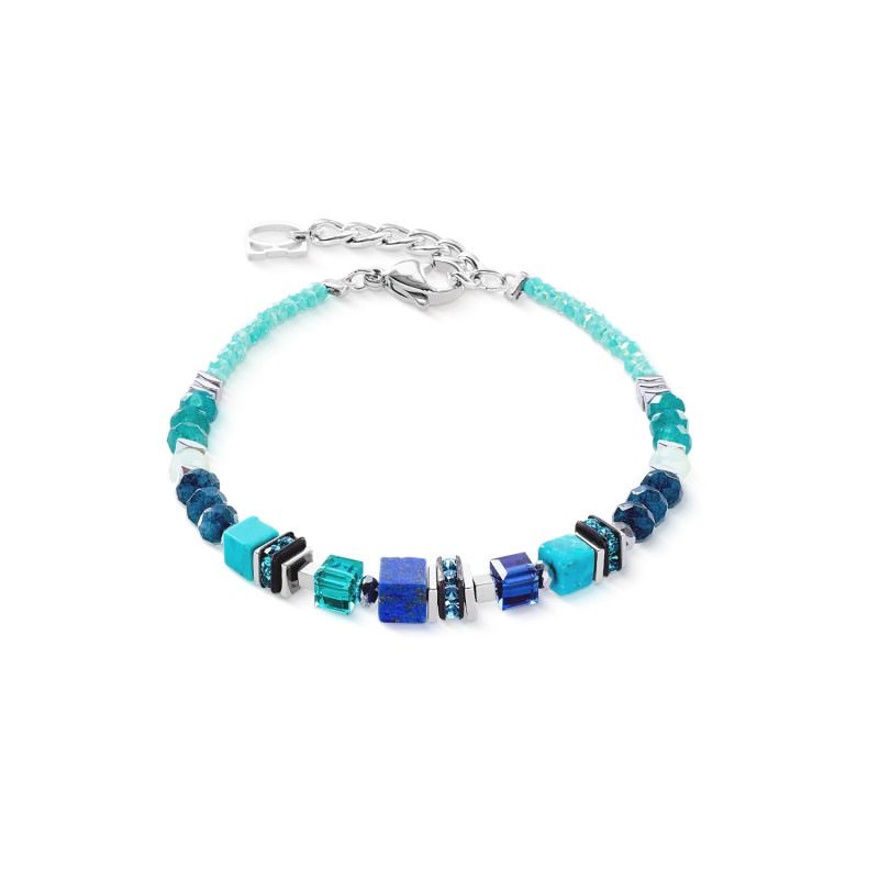 Bransoletka stalowa Coeur de Lion z kamieniami i kryształkami Swarovski 3046300607