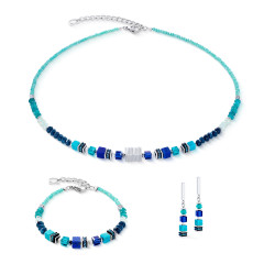 Bransoletka stalowa Coeur de Lion z kamieniami i kryształkami Swarovski 3046300607