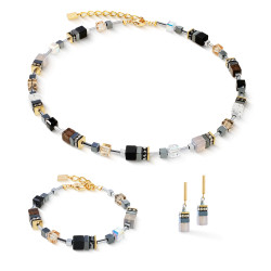 Bransoletka stalowa Coeur de Lion z kamieniami i kryształami Swarovski 3017301211