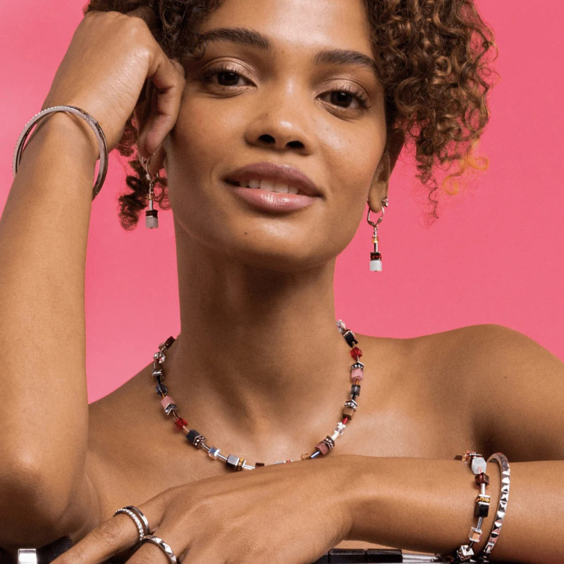 Kolczyki stalowe Coeur de Lion Multicolour z kryształami Swarovski 2838201592