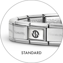 Bransoleta NOMINATION baza 14 elementów z LOGO NN 530300 SI ze stali