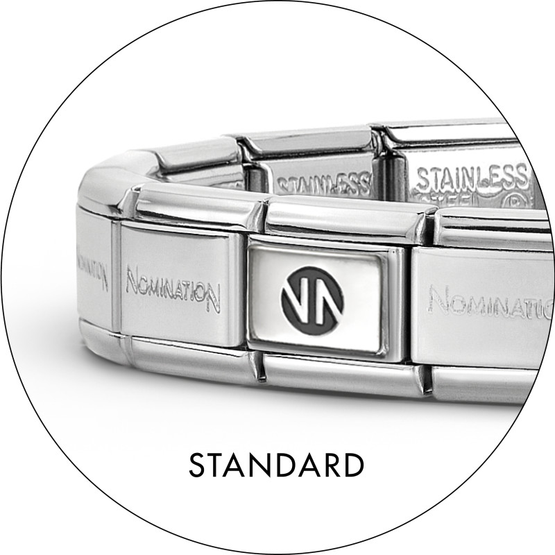 Bransoleta NOMINATION baza 14 elementów z LOGO NN 530300 SI ze stali