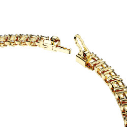 Bransoletka Swarovski 5657664 Matrix Tennis  okrągły szlif, biała, wykończenie w kolorze złota 18K