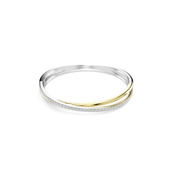 Bransoletka Swarovski typu bangle Hyperbola 5689720, szlif okrągły, biała, wykończenie z różnobarwnych metali