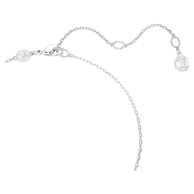 Naszyjnik Swarovski Constella, szlif okrągły, biały, powłoka z rodu
