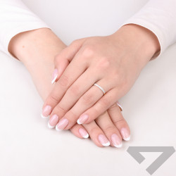 Pierścionek LINE 2r-0,14ct AS BHE26006 Au 585 BRYL