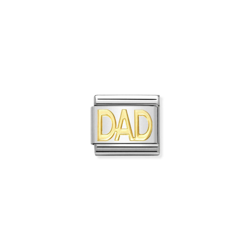 Złoty element zawieszka "DAD" pr. 750 - JubilerSezam.pl