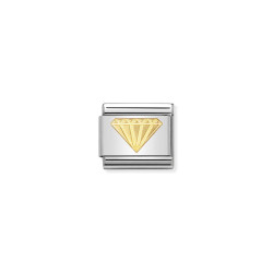 Złoty Element z Diamentem 18K - JubilerSezam.pl