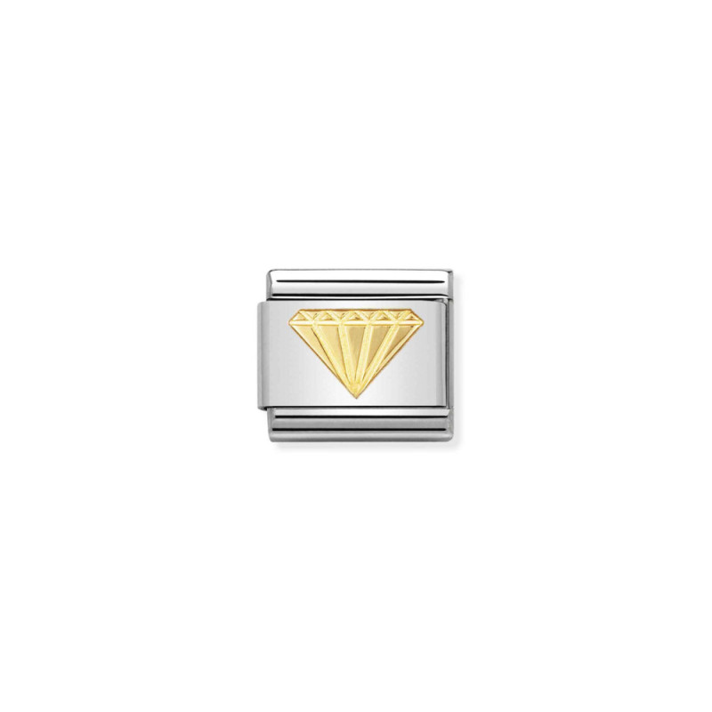 Złoty Element z Diamentem 18K - JubilerSezam.pl
