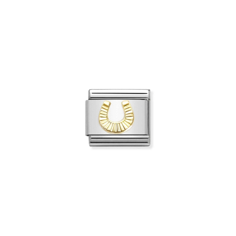 Element stalowy do bransoletki Nomination Podkowa ze złota 18 karat 030149 53