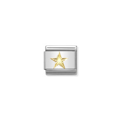Element stalowy do bransoletki Nomination Gwiazda ze złota 18 karat 030149 55