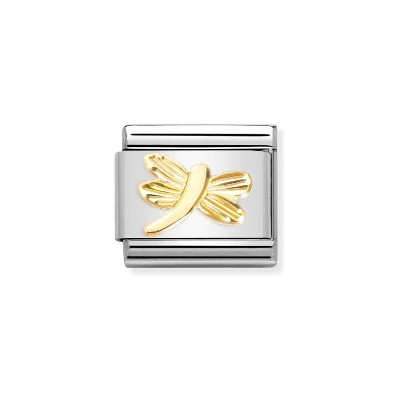 Element stalowy do bransoletki Nomination Ważka ze złota 18 karat 030149 56