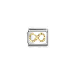 Element stalowy do bransoletki Nomination Symbol Nieskończoności ze złota 18 karat 030149 66