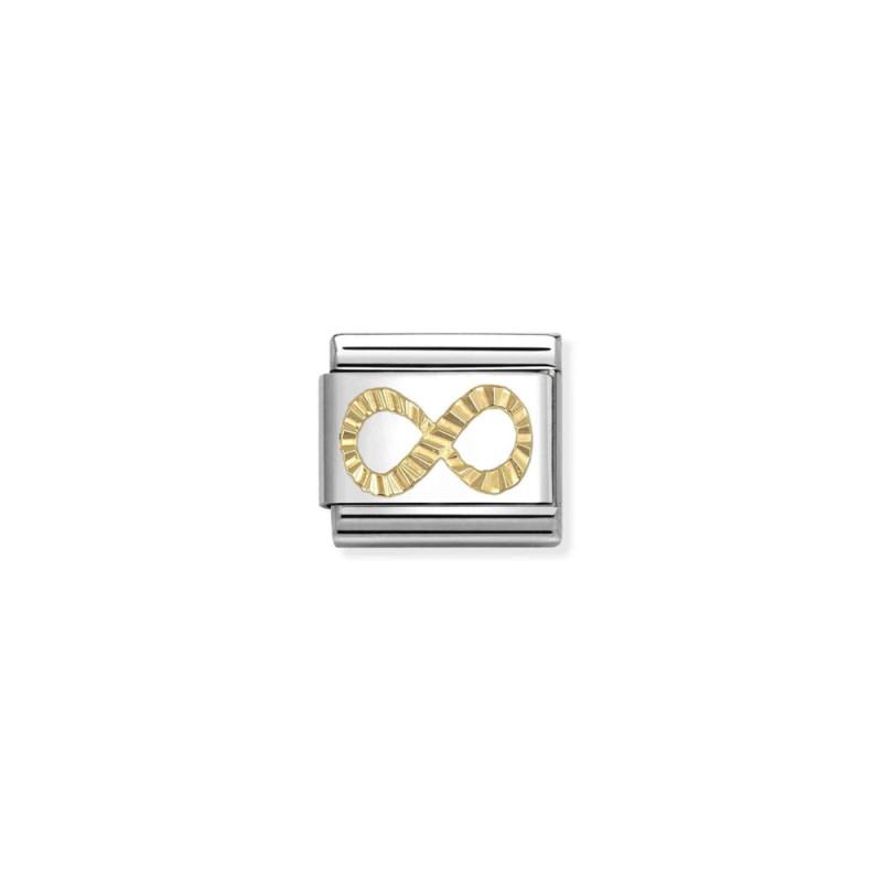 Element stalowy do bransoletki Nomination Symbol Nieskończoności ze złota 18 karat 030149 66
