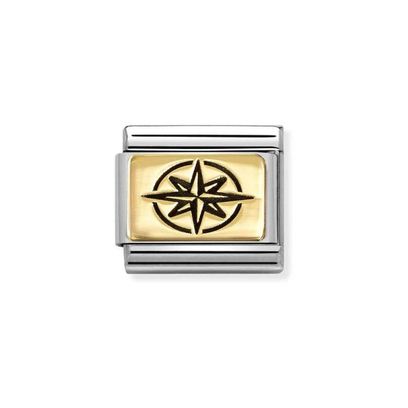 Element stalowy do bransoletki Nomination Róża Wiatrów ze złota 18 karat 030166 63