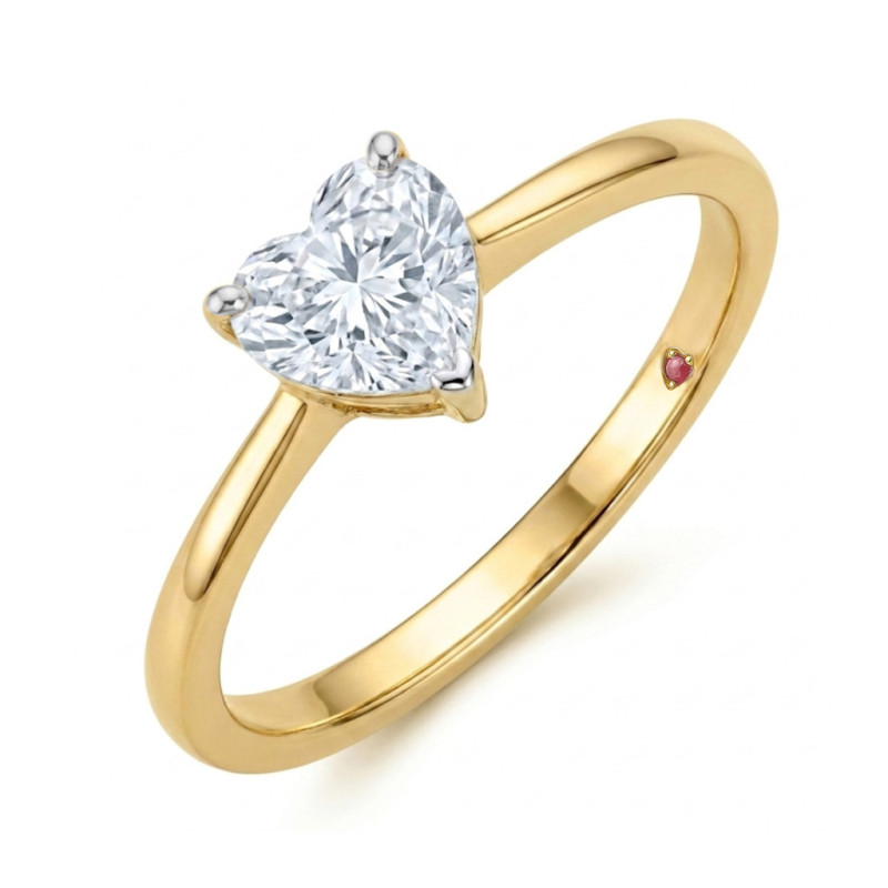 Pierścionek złoty 375 z diamentem | Jubiler Sezam
