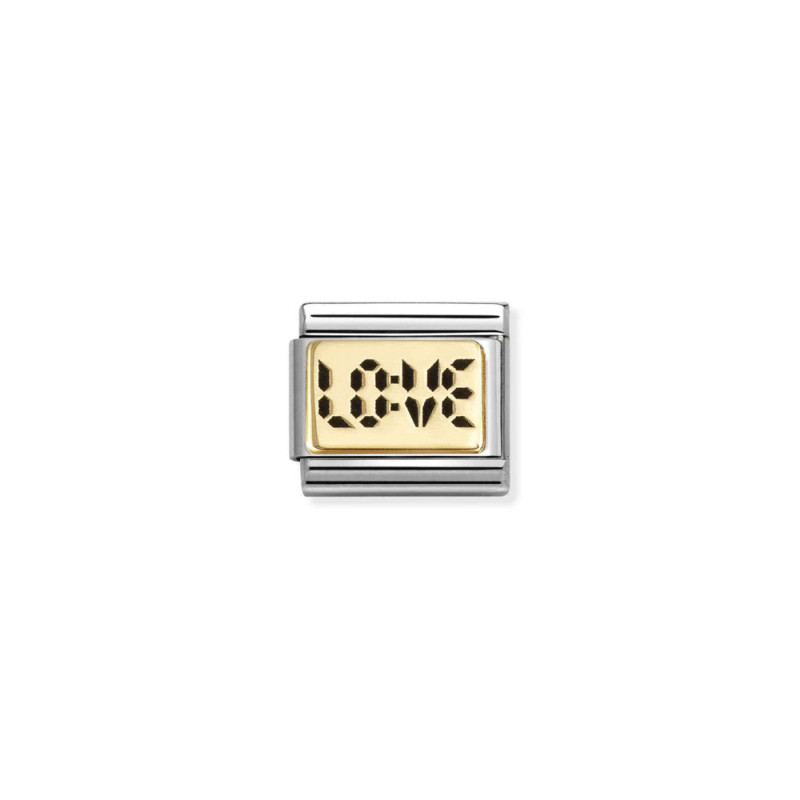Element stalowy do bransoletki Nomination Love ze złota 18 karat 030166 70