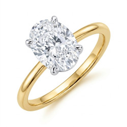 Pierścionek złoty 585 z diamentem | Jubiler Sezam