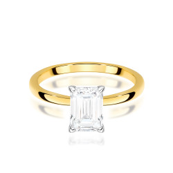 Pierścionek złoty 585 z diamentem | Jubiler Sezam