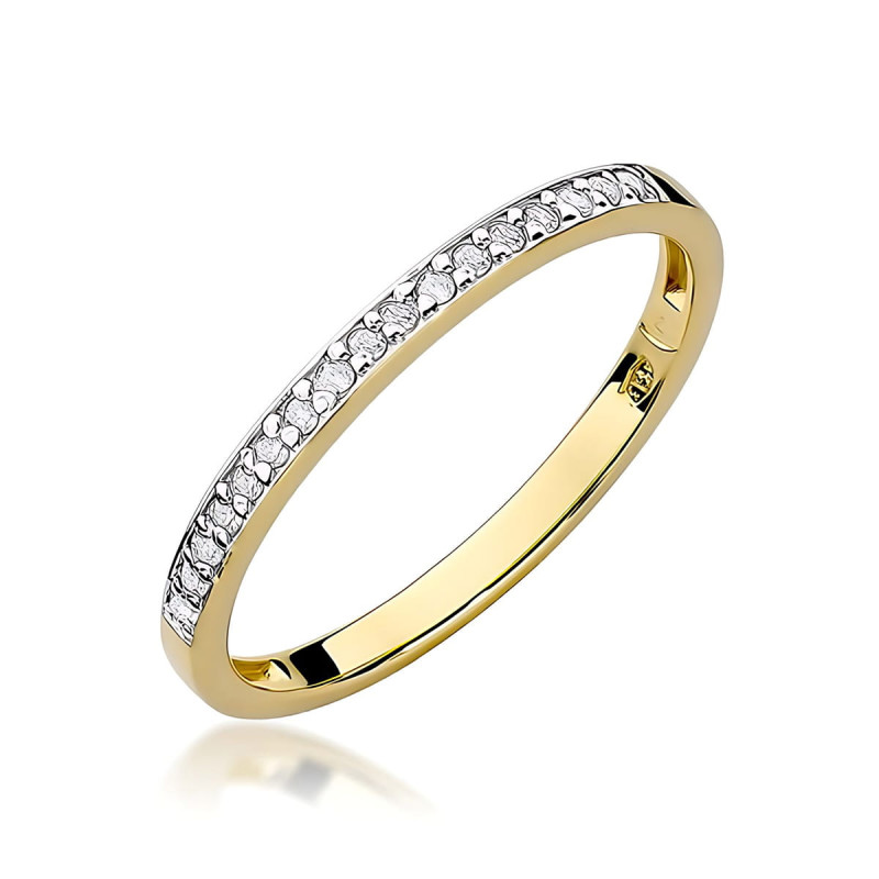 Pierścionek RINGS-0,085ct BE W0306-0,085 Miłości Au 585 BRYL