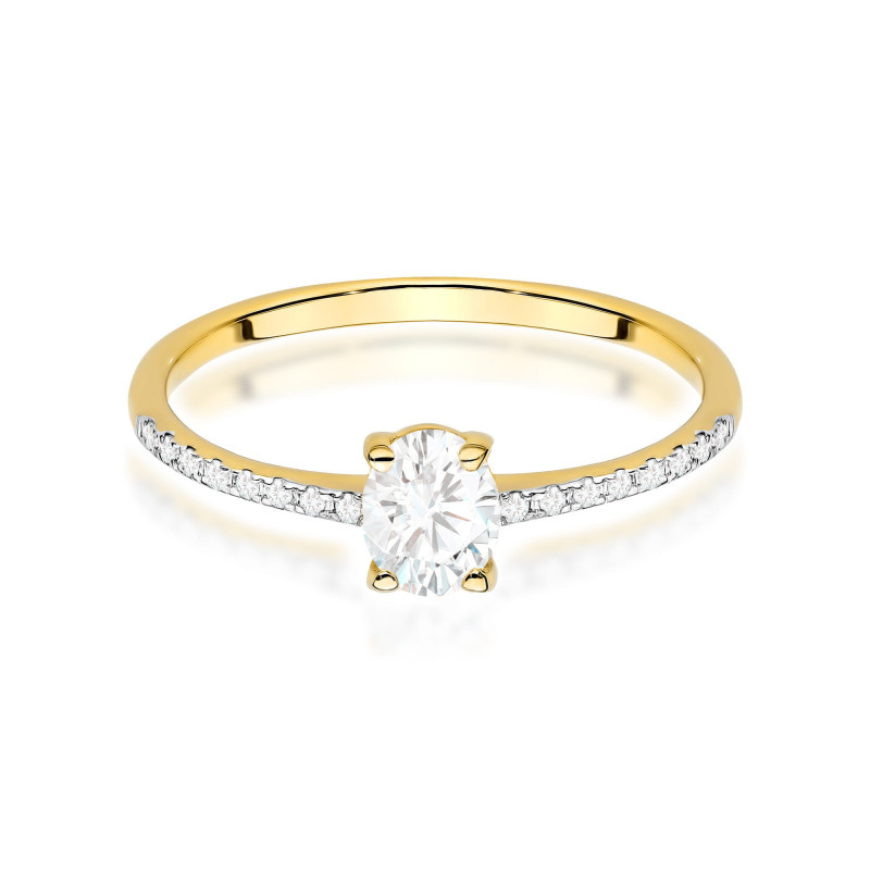 Pierścionek LGD Oval-0,30ctbryl.0,08ct BE W0582 owal Markiza bis Au 585 BRYL