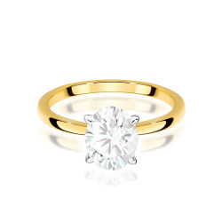 Pierścionek LGD Oval-1,01ct BE W0688-1,01 LAB Au 585 BRYL