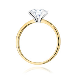 Pierścionek LGD Oval-1,50ct BE W0688-1,50 LAB Au 585 BRYL