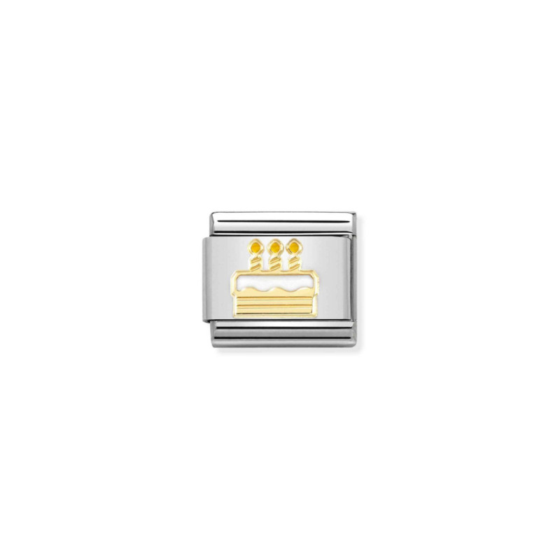 Link element stalowy Nomination Composable Classic – Tort urodzinowy ze złota 18 karat 030272 71