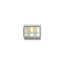 Link stalowy Nomination Composable Classic – Dwoje dzieci 030272 90