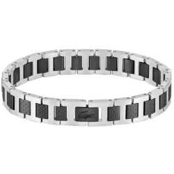 Bransoleta LACOSTE M JW 2040418 Stal