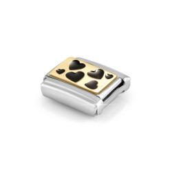 Element stalowy link do bransoletki Nomination Rozproszone serca 030284 68