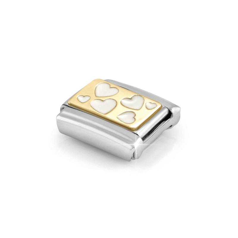 Element stalowy link do bransoletki Nomination Rozproszone serca 030284 70