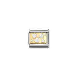 Element stalowy link do bransoletki Nomination Rozproszone serca 030284 70