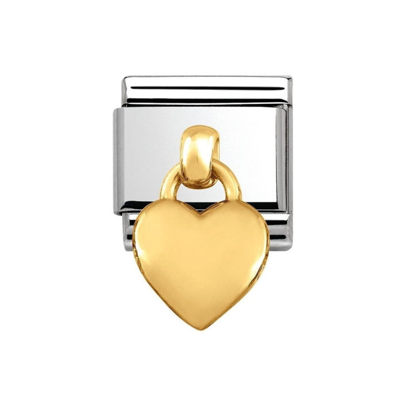 Element link CHARMS to bransoletki Nomination stal i złote serce 031800 01