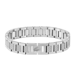 Bransoleta LACOSTE M JW 2040117 Stal